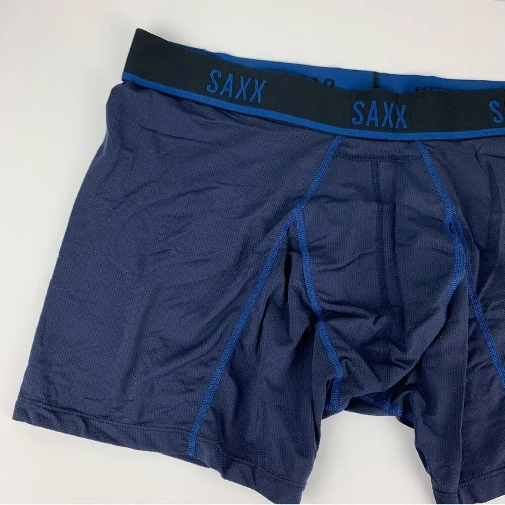 SAXX Kinetic HD Boxer Brief Ballpark Pouch Navy City Blue Underwear XXL